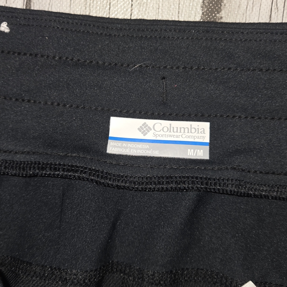 NWOT Columbia Classic Black Fitted Mixed Media Performance Pants Womens M - Picture 3 of 8